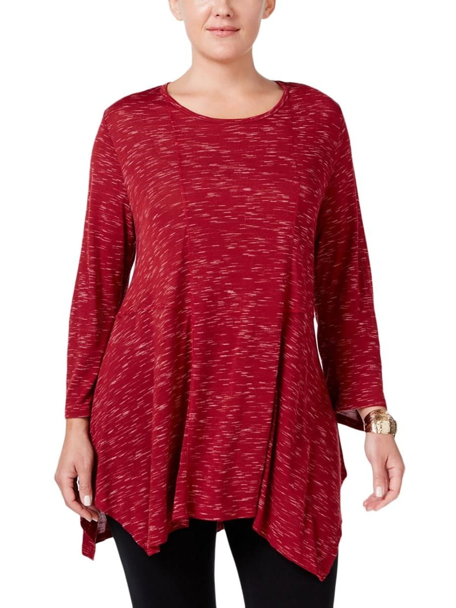 Red Handkerchief Polyester Dress Style